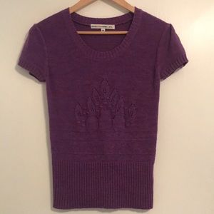 Corey Lynn Calter Purple Knitted Top